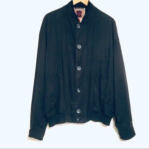 Pal Zileri Black Windbreaker Jacket Size 52EU/42US